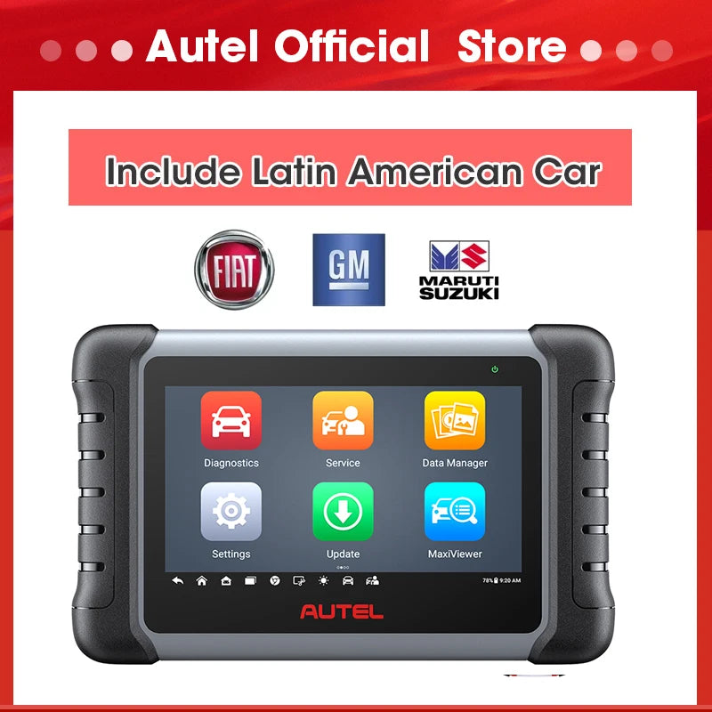 Autel MaxiCOM MK808S OBD2 Scanner Automotivo Car Diagnostic Tool OBD 2 Scanner Active Test Code Reader Key Coding Tool