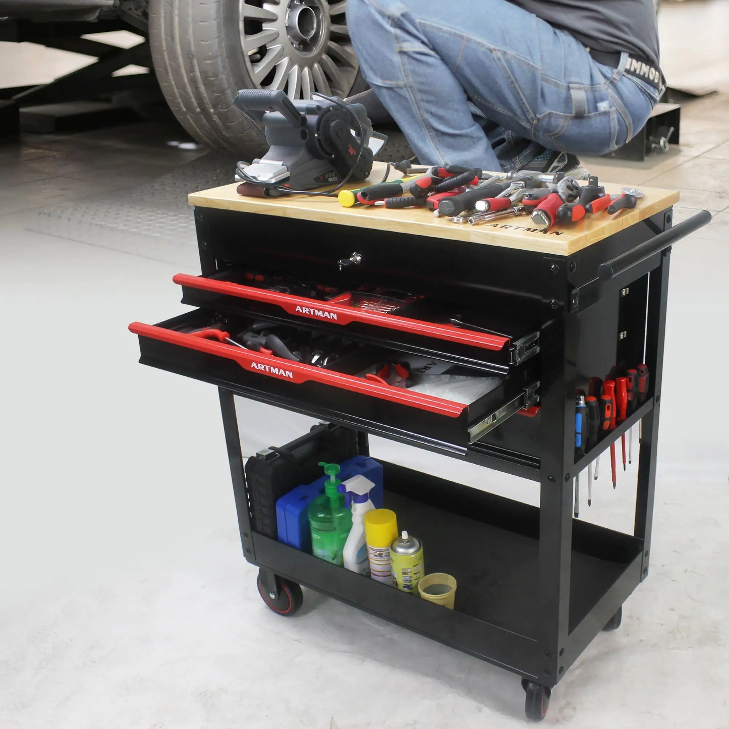 Metal Multi-tool Cart
